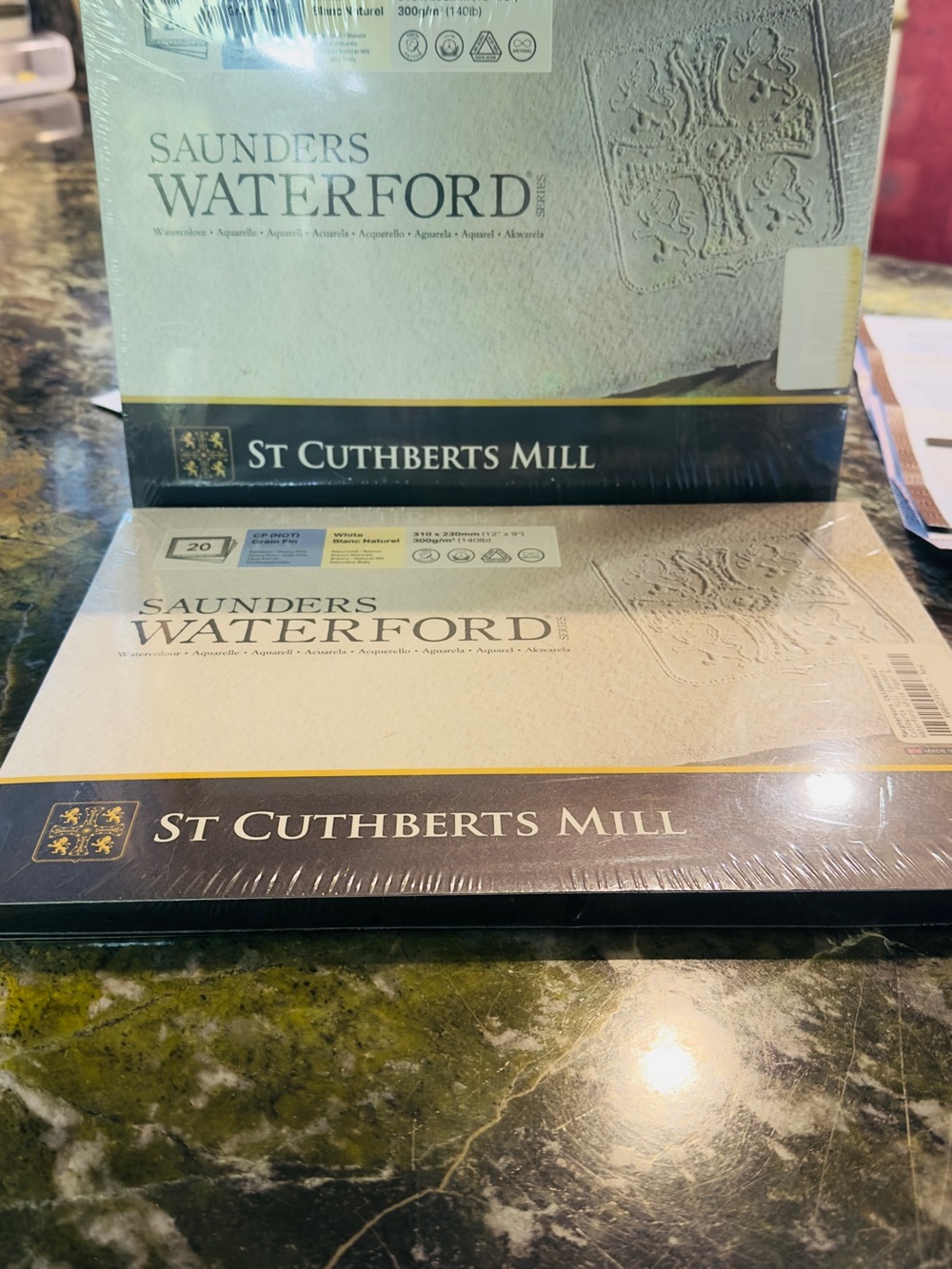 Saunders Waterford St Cuthberts Mill Watercolor Paper Pack - 20 sheets, 9x12